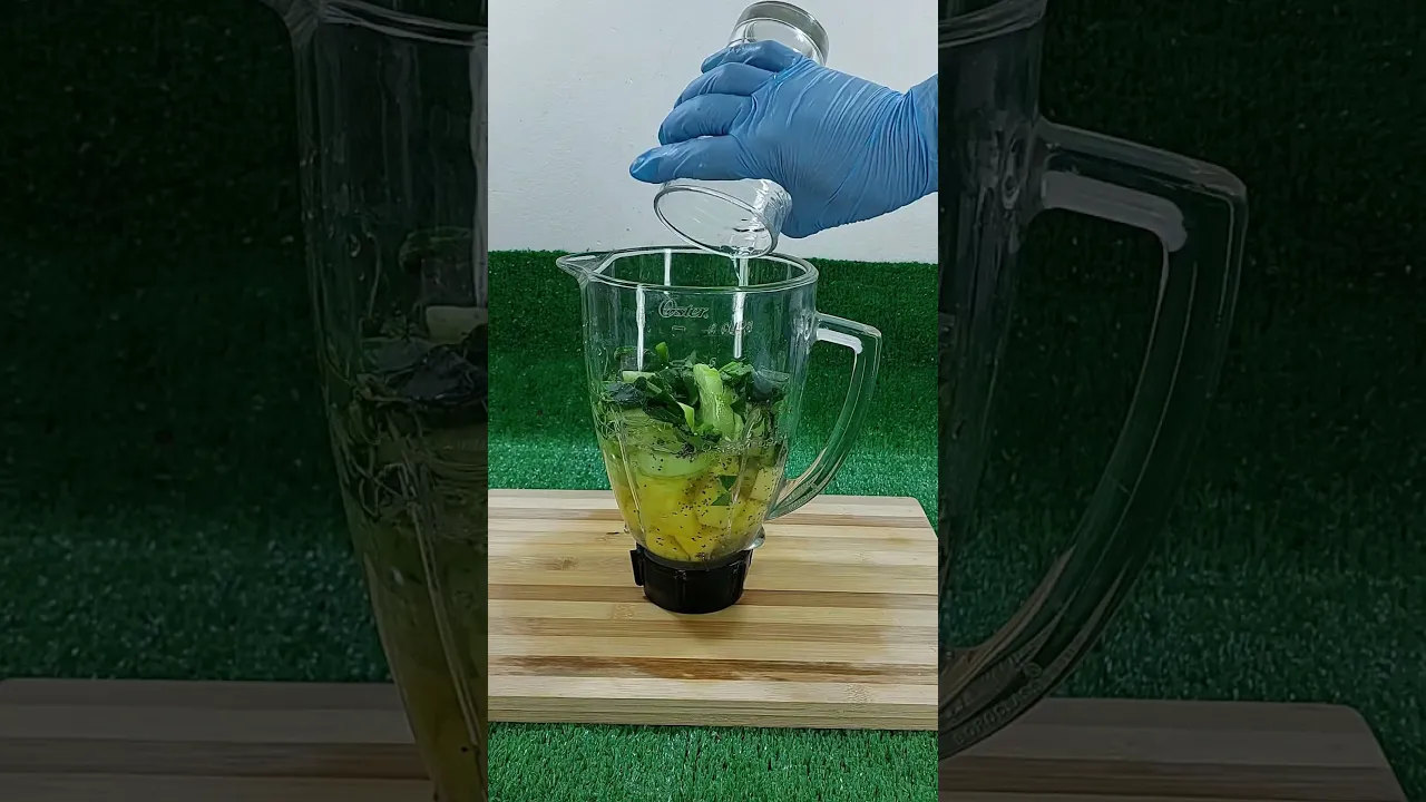 Mezcla piña con pepino