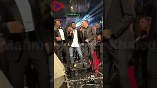 تامر حسني ومصطفي قمر يغنوا السود عيونه في حفل زفاف احمد عصام وسارة 