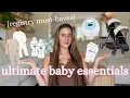 Everything You ACTUALLY Need For A Baby registry must-haves