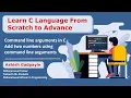 Command line arguments in C add numbers using command line arguments C Language