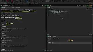 Leetcode easy problem 3300 Minimum Element After Replacement With Digit Sum devops python