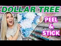 The genius way I used the new DOLLAR TREE peel stick wallpaper