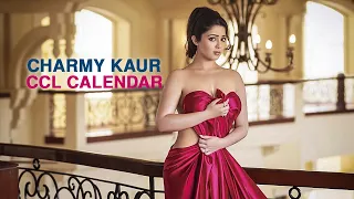 charmy kaur photo shoot for ccl calendar telugu warriors brand ambassador