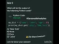 Python Quiz 5