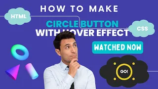 HTML CSS Circle Button With Hover Effects