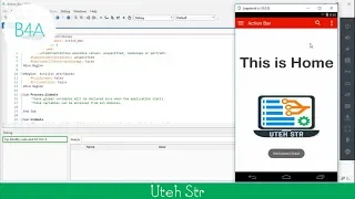 Basic4Android B4A Costum ActionBar Toolbar