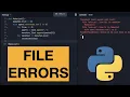 How to fix file-handling errors