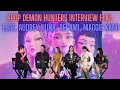 Download Lagu KPOP DEMON HUNTERS INTERVIEW feat. HUNTR/X (EJAE, Audrey Nuna, Rei Ami), Maggie Kang \u0026 more