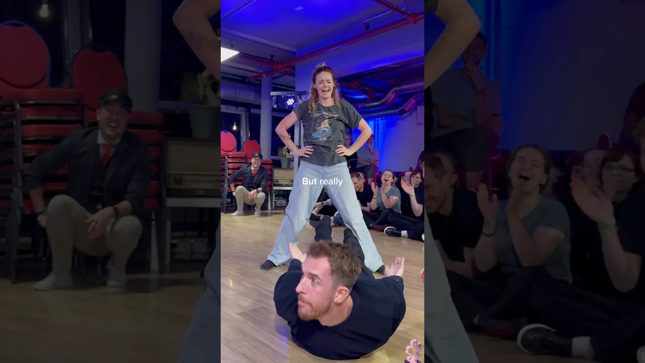 When a demo gets a little silly 😉😂 #dance