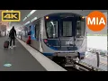 Miami Dade Transit Metrorail Miami International Airport to Downtown Miami 4K Train Ride