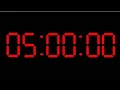Five Hour Timer - 5 Hour Countdown Timer Alarm Clock with Loud Alarm