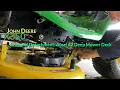 Remove Mower Deck from John Deere X350 for Winter