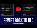 How to switch the Forward YouTube Icon BACK to the OLDER VERSION Remove the new circle