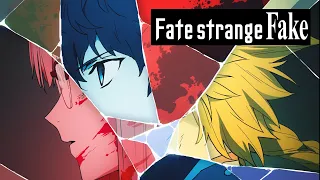 YouTube影片, 內容是Fate/strange Fake 的 製作決定宣傳影片