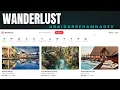Wanderlust Travel Listing Platform