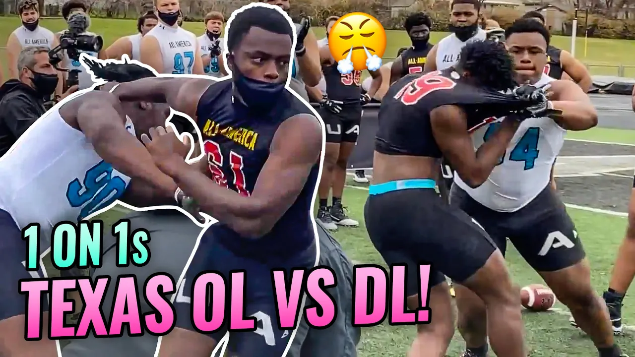 The BEST Linemen In Texas Go AT IT 1v1! Top Ballers Become ALL AMERICANS!?