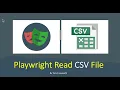 Playwright Read CSV