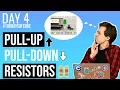 Pull-up and pull-down resistors with buttons and ESP8266 - Day 4 of in IoT