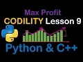 MaxProfit in Python and C Codility Solutions Lesson 9