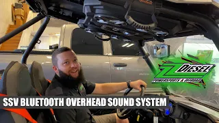 SSV Bluetooth Overhead Sound System Polaris RZR UTV SxS