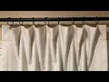 How to hang rod pocket panels from rings WITHOUT CLIPS