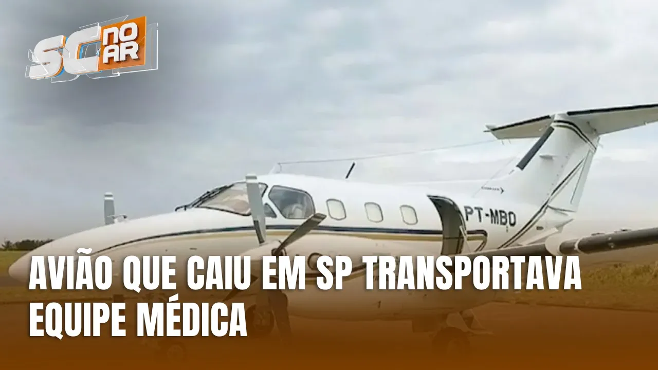 Tripulação de avião que caiu em SP veio a Florianópolis para trabalho médico