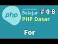 08 Belajar PHP Dasar - Perulangan For
