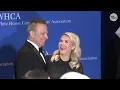 Karoline Leavitt walks 2026 White House Correspondents Dinner red carpet with husband