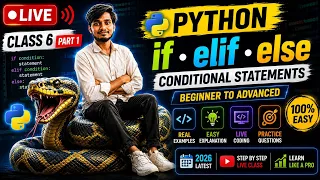 Python Conditional Statements if elif else in Python Complete Hindi Tutorial