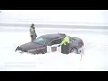 Wright County MN Winter Storm Crashes and State Trooper in Ditch - 2019