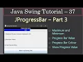 JProgress With Bar Color and Progress Label Part 3 Eclipse Demo Swing Tutorial