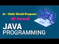 01 - Hello World Program JAVA Af-Somali