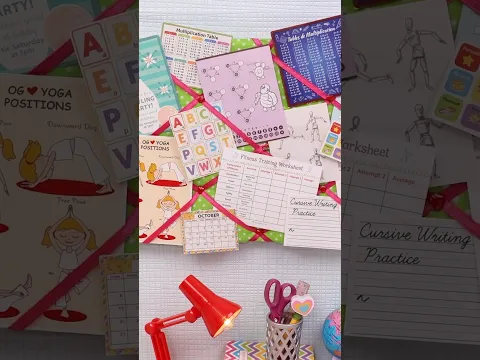 Create the PERFECT Wall Board above study desk!