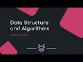 Data Structure and Algorithms - Part 1