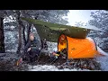 Download Lagu CAMPING In SNOW and HEAVY RAIN - INCOMING STORM - Winter Tent Camping