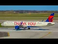 4K Evening Departures at Detroit Metro Airport