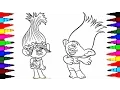 Coloring Pages Dreamworks TROLLS Coloring Book s for Children Learning Brilliant Colors