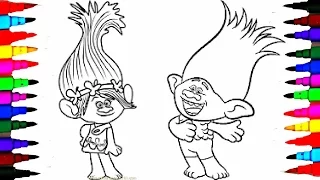 Coloring Pages Dreamworks TROLLS Coloring Book s for Children Learning Brilliant Colors
