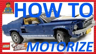 TUTORIAL How To Motorize The LEGO Ford Mustang 10265