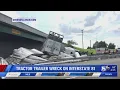 Tractor-trailer wreck on I-81