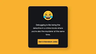 Joke Generator With Javascript JS Project