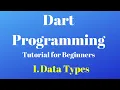 Dart programming Data Types tutorial 1 for beginners 2020