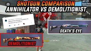 Shotgun Annihilator Vs Demolitionist Free Fire Battleground