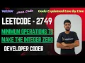 Minimum Operations to Make the Integer Zero LeetCode 2749 Bits Java Code Developer Coder