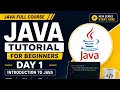 Java Tutorial for Beginners Day 1 - Introduction to Java JVM JDK JRE Explained