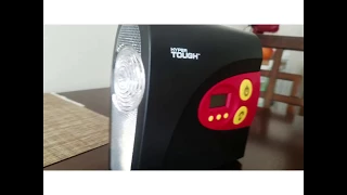 WALMART TIRE INFLATOR WITH GAUGE FULL REVIEW DEMO hyper tough