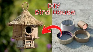 Making Bird House From Waste Material How To Make Bird Nest Garden Decoration Ideas 