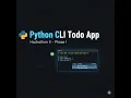 Python CLI Todo App Hackathon II - Phase I Spec-Driven Development CRUD Tests