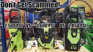 Electric Pressure Washer Testing - Don t Get Scammed Amazon Homdox Mrliance Tagorine Teande Suyncll