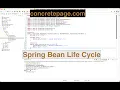 Spring Bean Life Cycle